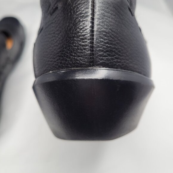 ZIERA Black Leather Gummibear Mary Jane Size 42 / 11.5 Comfort Lightweight - Picture 7 of 11